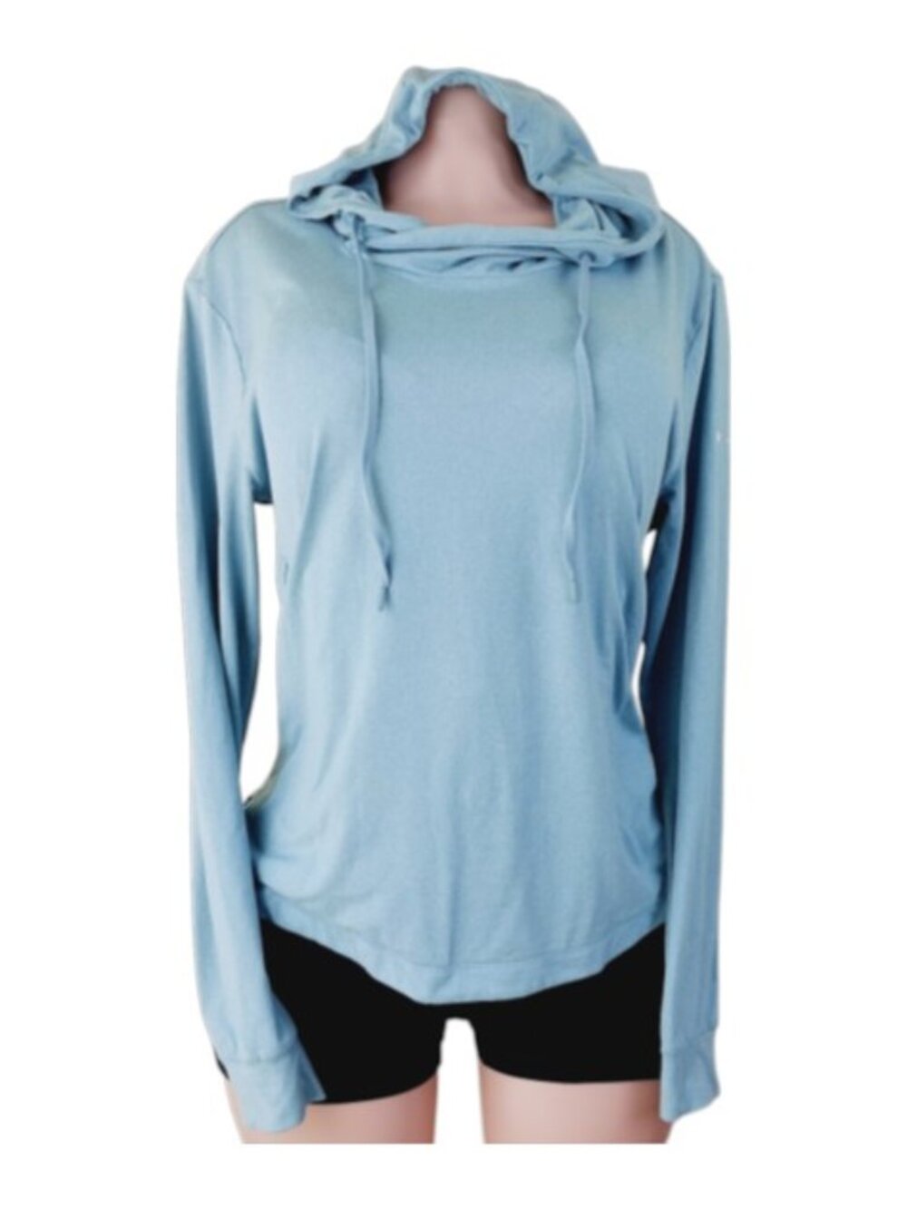 Columbia Women's Sea Blue PFG Long Sleeve Slim Pullover Hoodie Size M